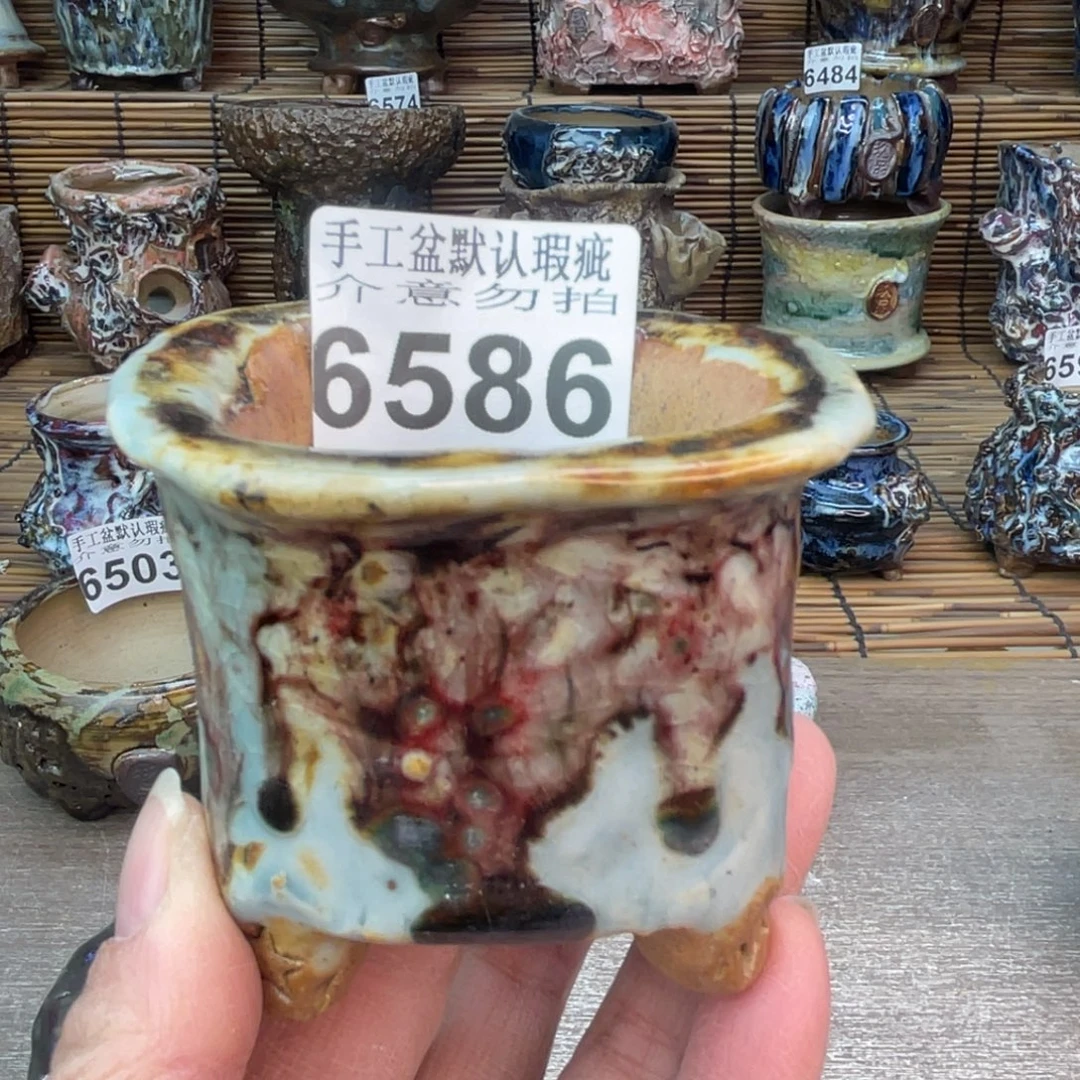 手工花盆默认瑕疵完美者勿拍