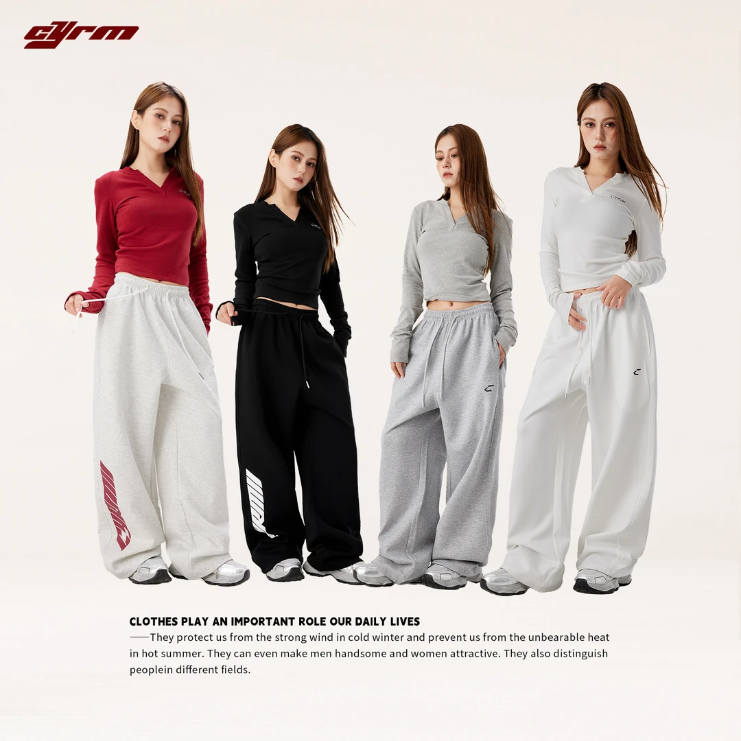 CYRM街舞潮牌多色运动裤美式显瘦百搭跳舞爵士舞嘻哈街头休闲卫裤