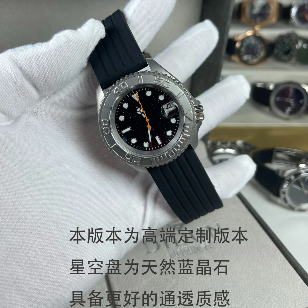 黑夜精灵蓝晶石刻度版星空盘日本机芯机械表