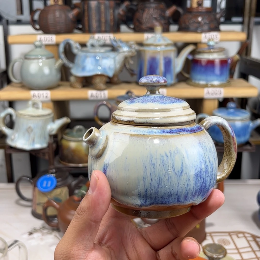 建水紫陶微瑕柴烧，建水紫陶传承纯裸坯柴烧