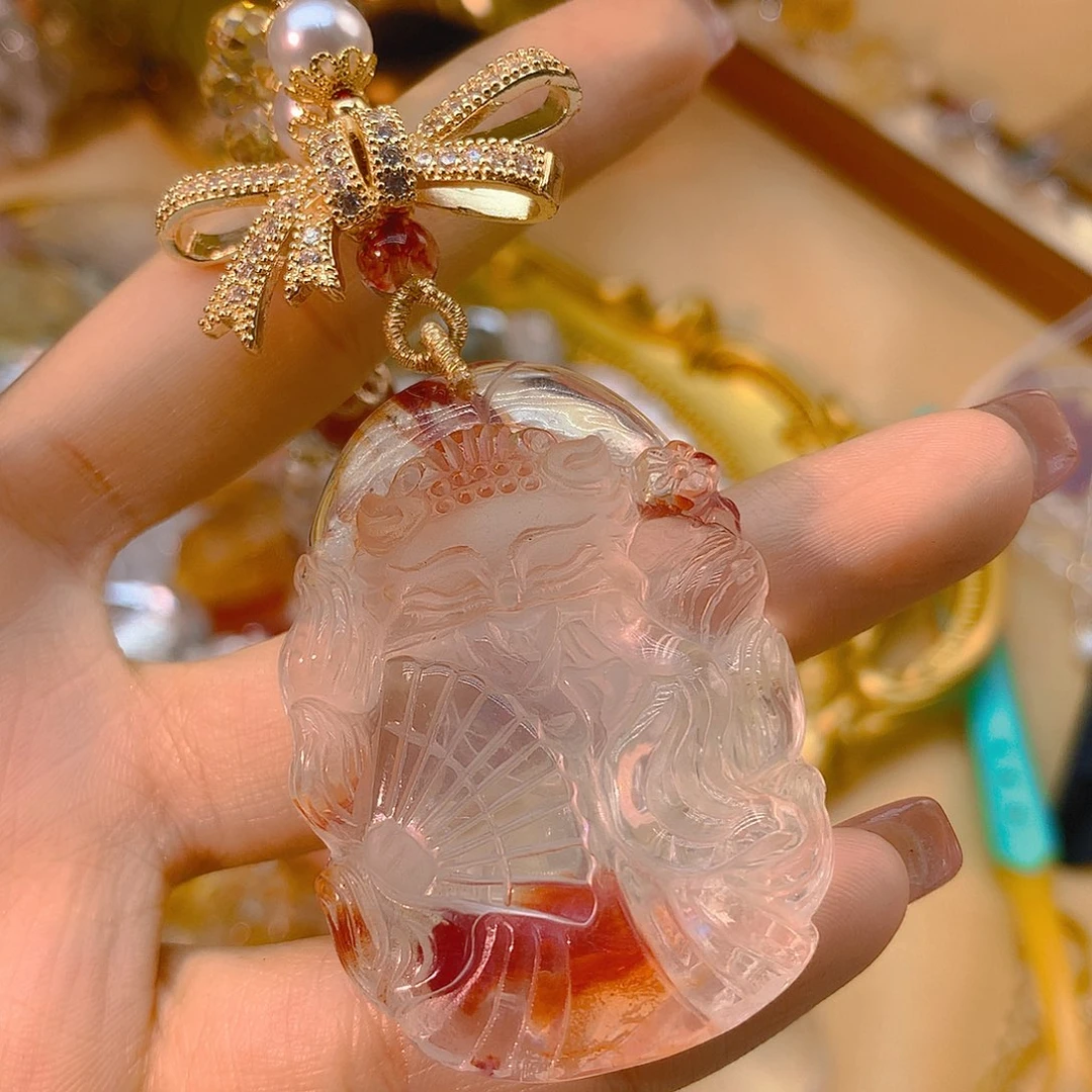 水晶吊坠(不含链)未镶嵌