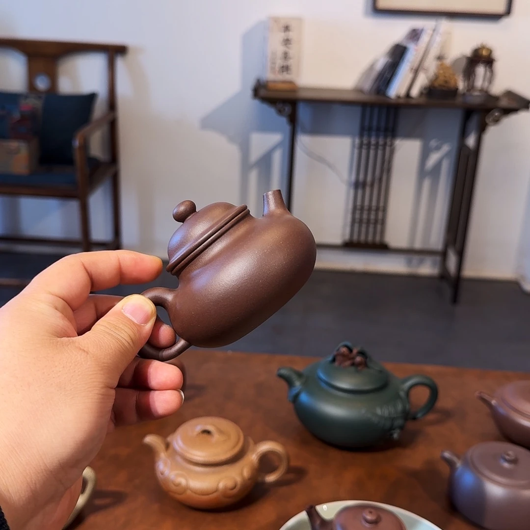 山***豆紫砂茶壶容天壶160cc