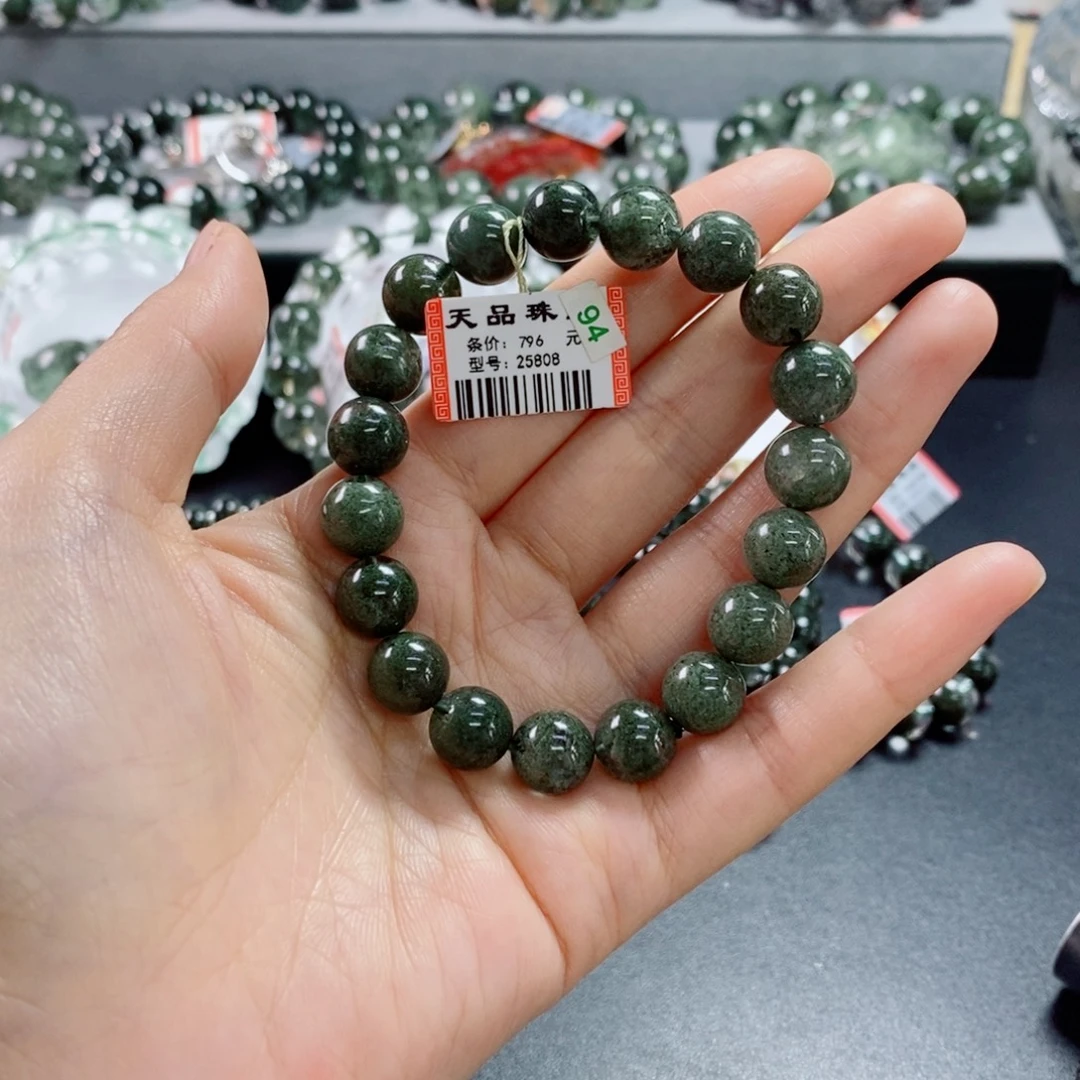 水晶未镶嵌手链绿幽灵25808
