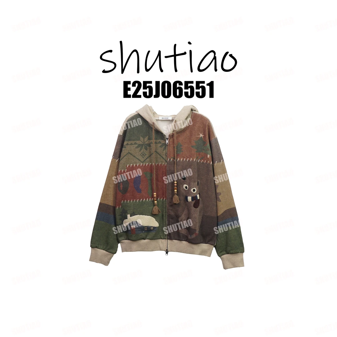 【SHUTIAO】2025冬季：新款小众设计款外套E25J06551