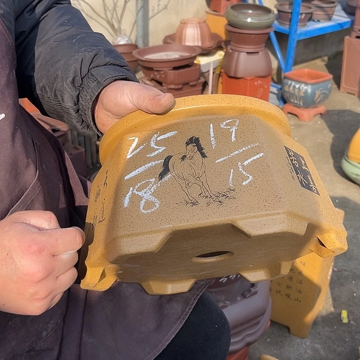 紫砂花盆紫砂等传统