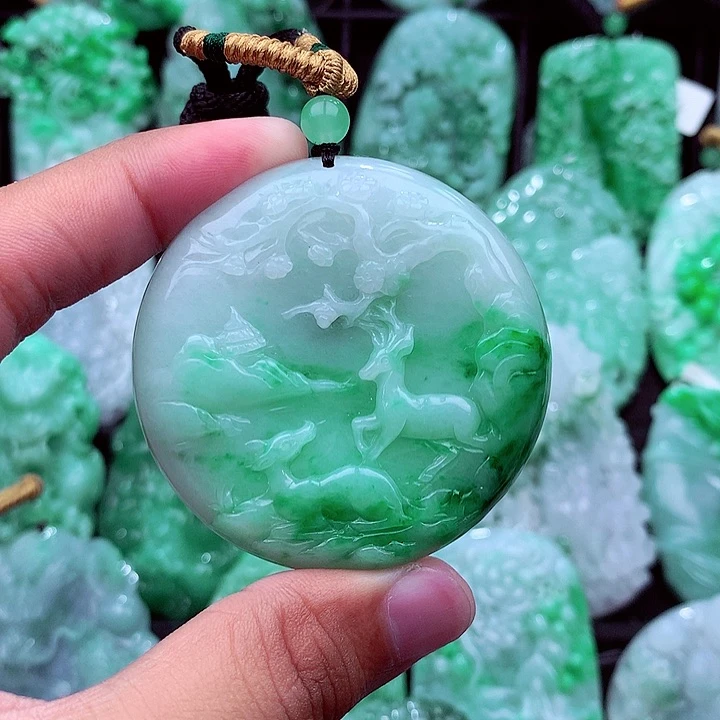 翡翠未镶嵌吊坠(不含链)