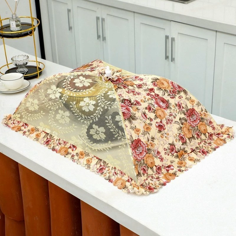 可折叠大号饭菜罩家用防蝇菜罩透气餐桌罩食物防尘罩