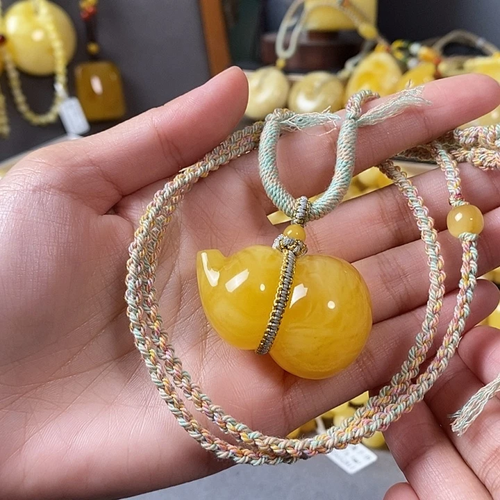 琥珀未镶嵌裸石葫芦