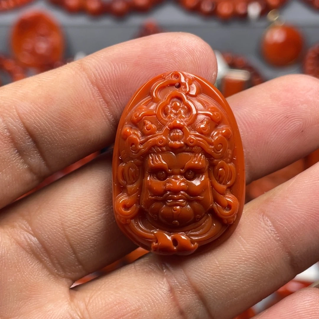 未镶嵌南红玛瑙珠宝奇石吊坠