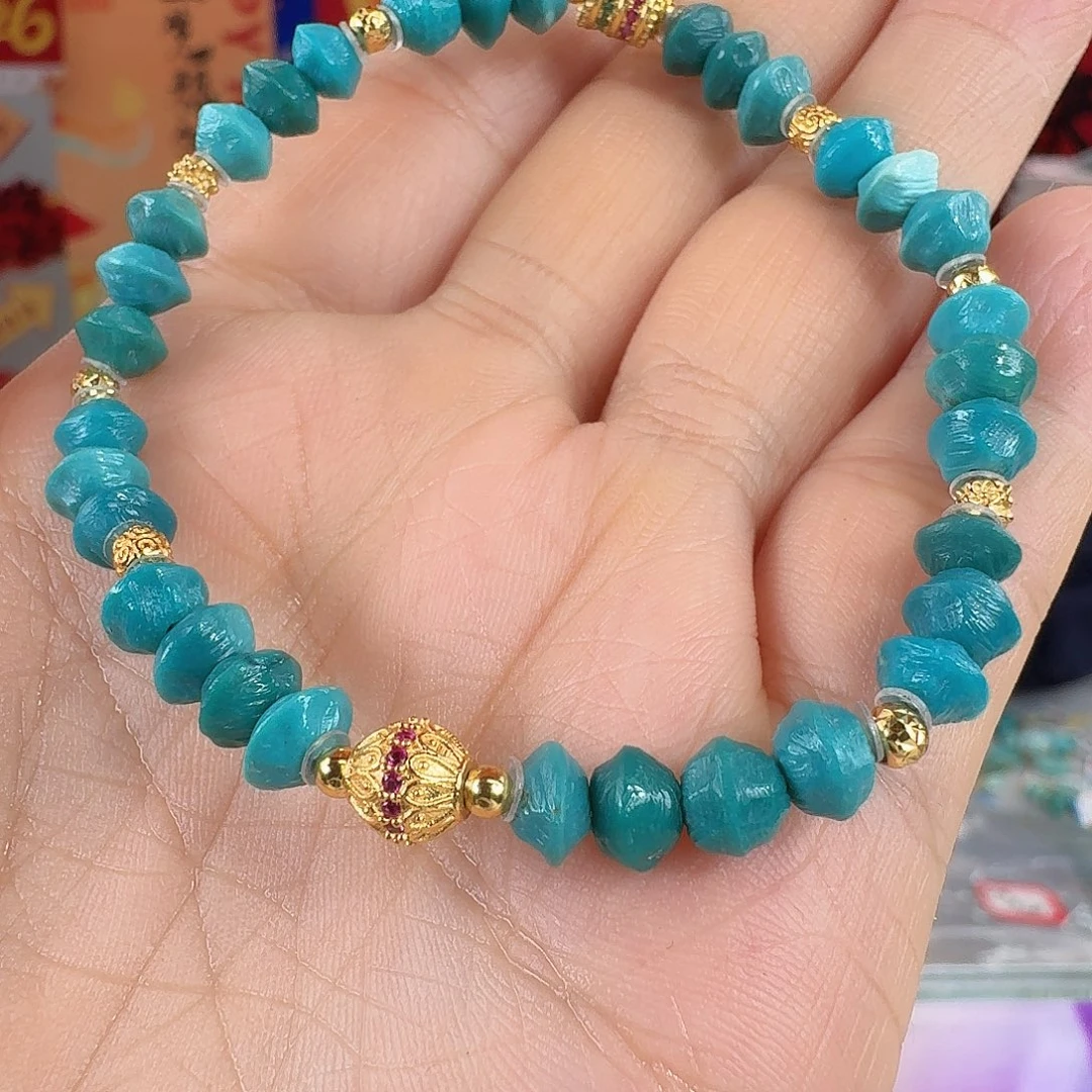 绿松石银S925镀金镶嵌珠宝奇石