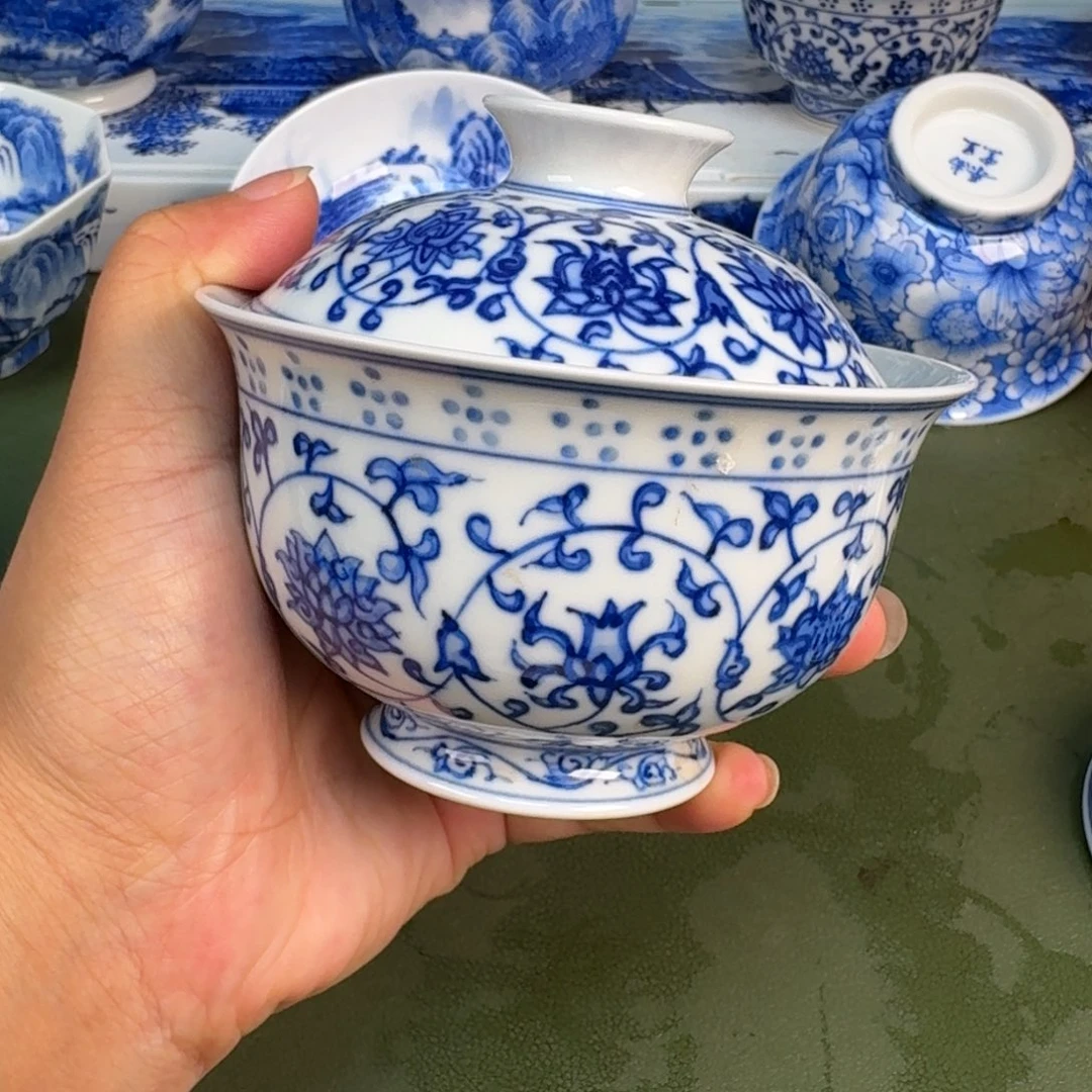 景德镇纯手绘茶具圆圆220