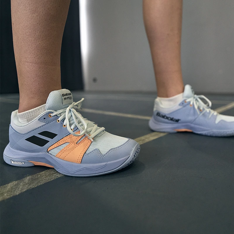 【满1500-180 免息】百保力TEAM2男女轻量缓震耐磨透气羽毛球运动鞋