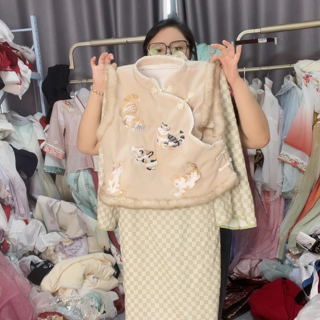 绿色旗袍s m l备注尺码