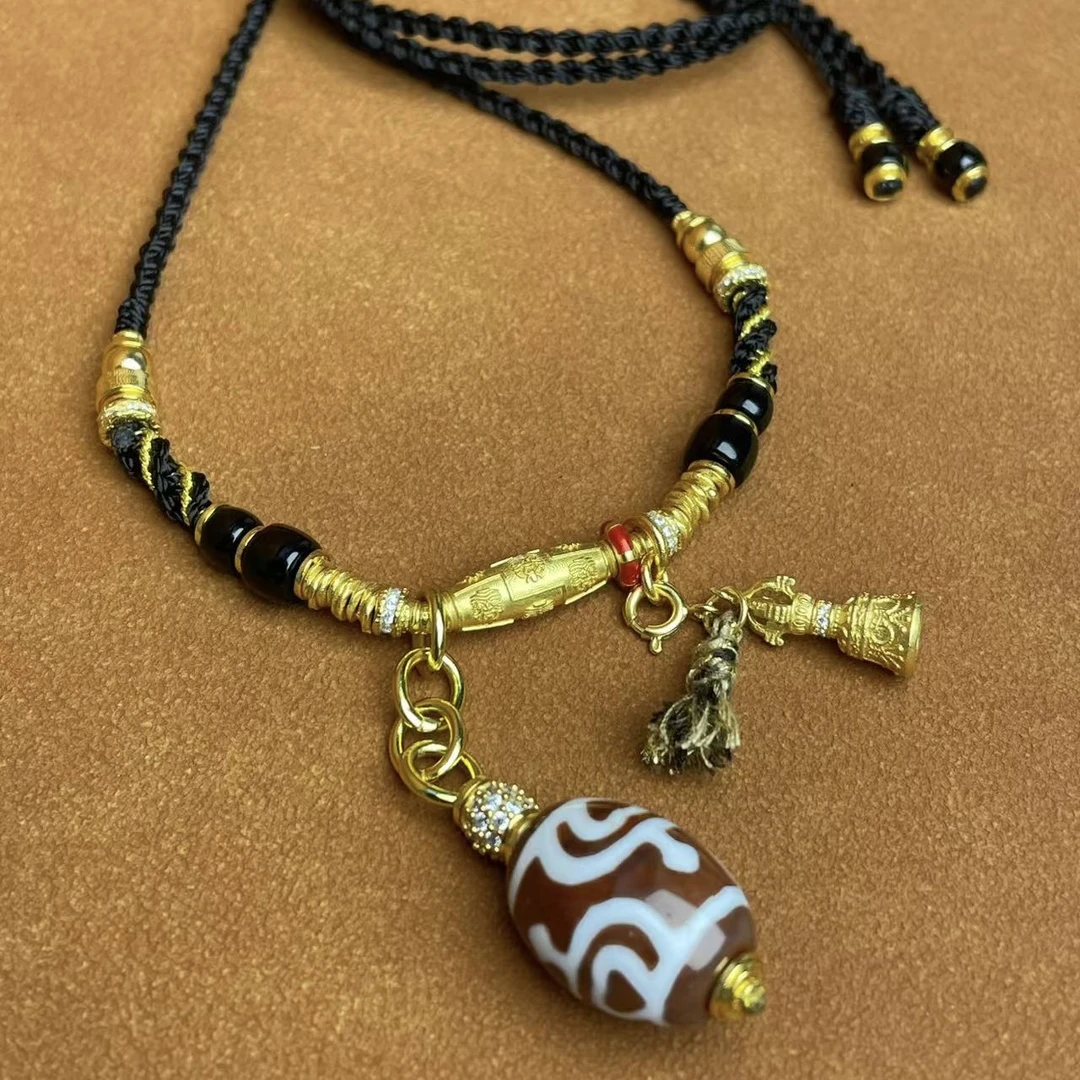 壹加师姐|手工设计小卢红肉达洛宝瓶玛瑙多宝项链6216G多样性发一