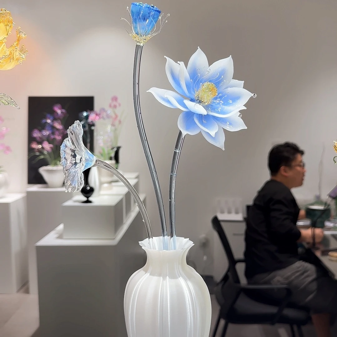 淄博特产非遗手做灯宫琉璃花002