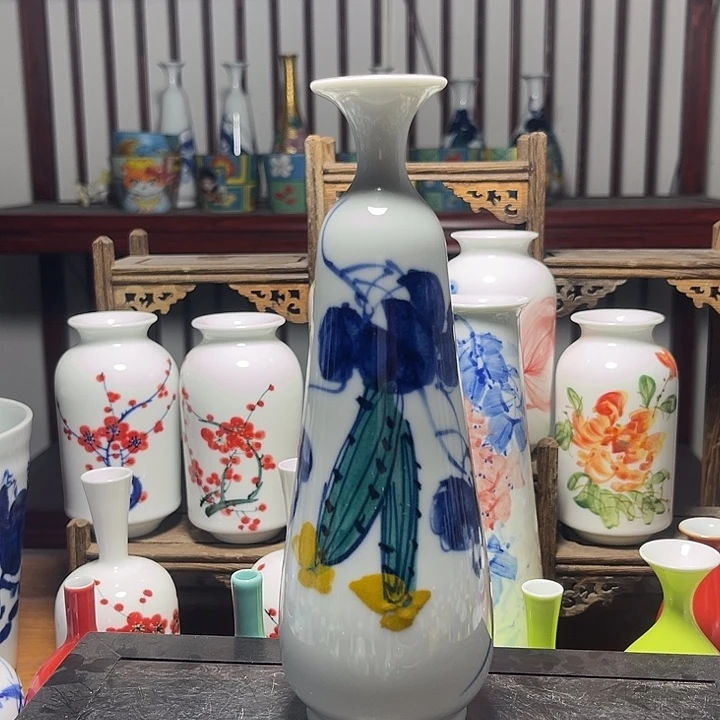 摆件陶景德镇陶瓷高19cm