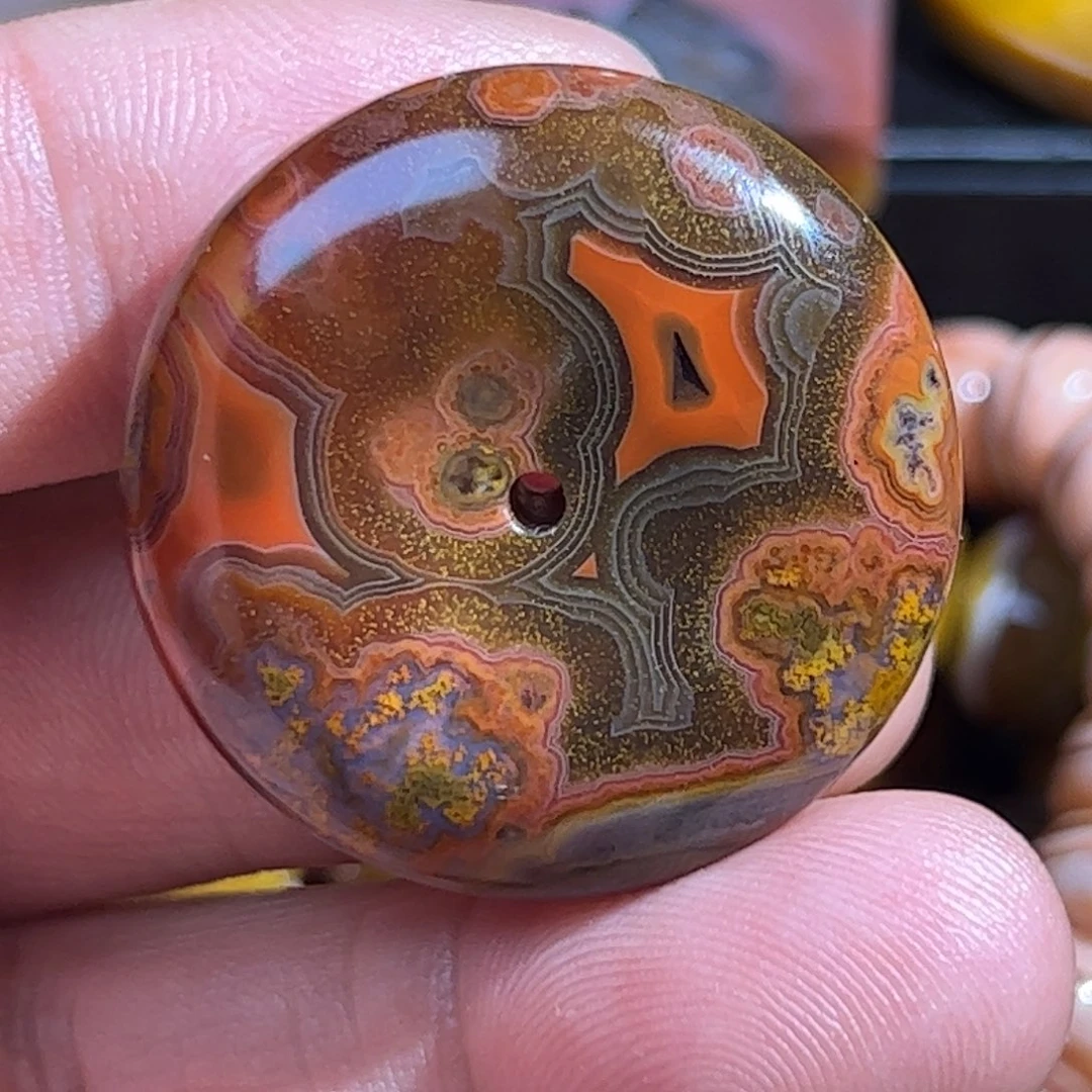 溜***达玛瑙/玉髓合金颈饰