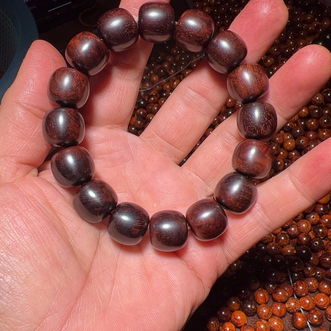 S***y小叶紫檀手串/手链13*14无胶无蜡