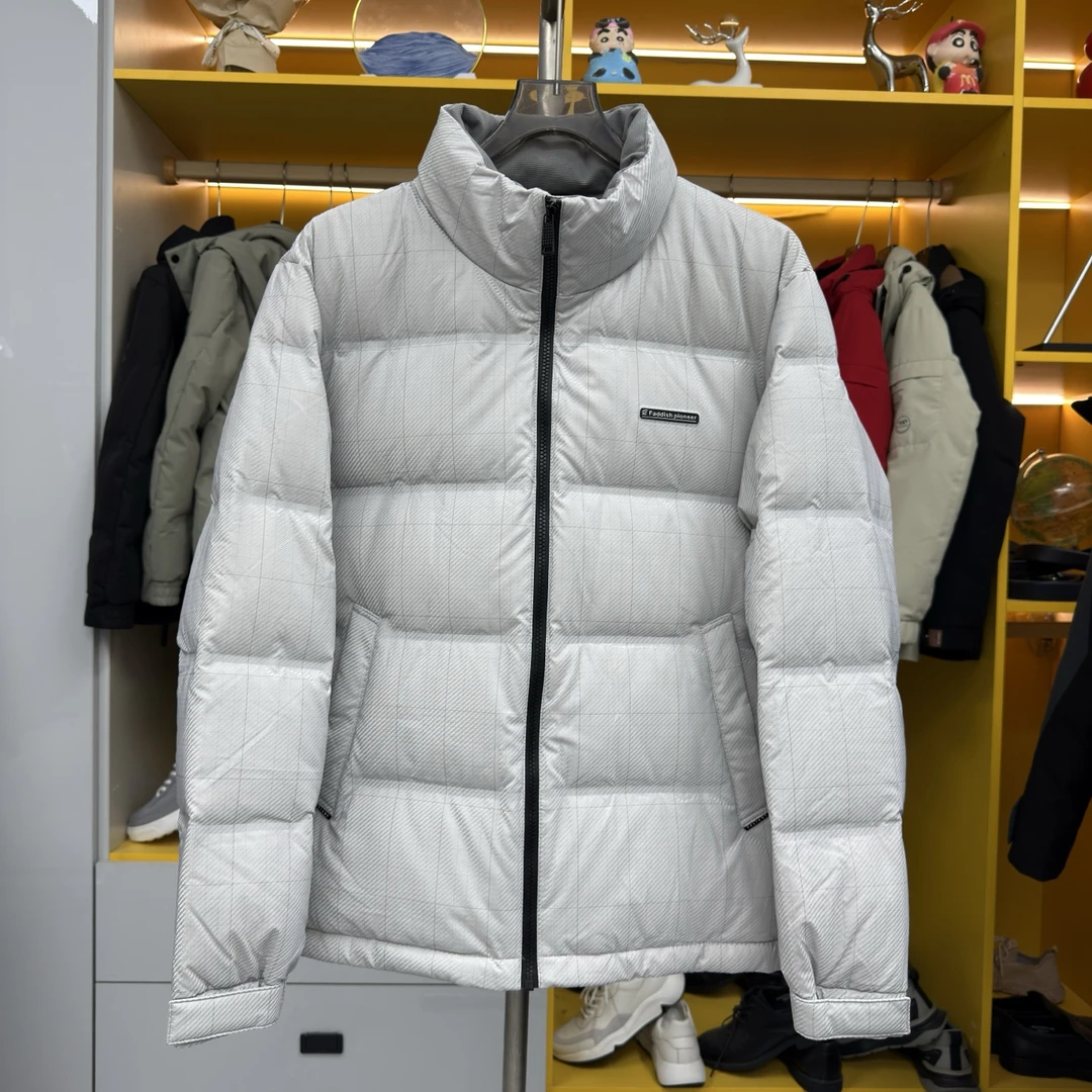 W963冬季男士轻便加厚保暖羽绒服男简约时尚立领户外保暖休闲外套