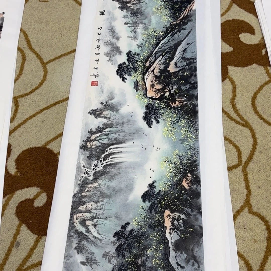 用***9国画国画老师作品刘