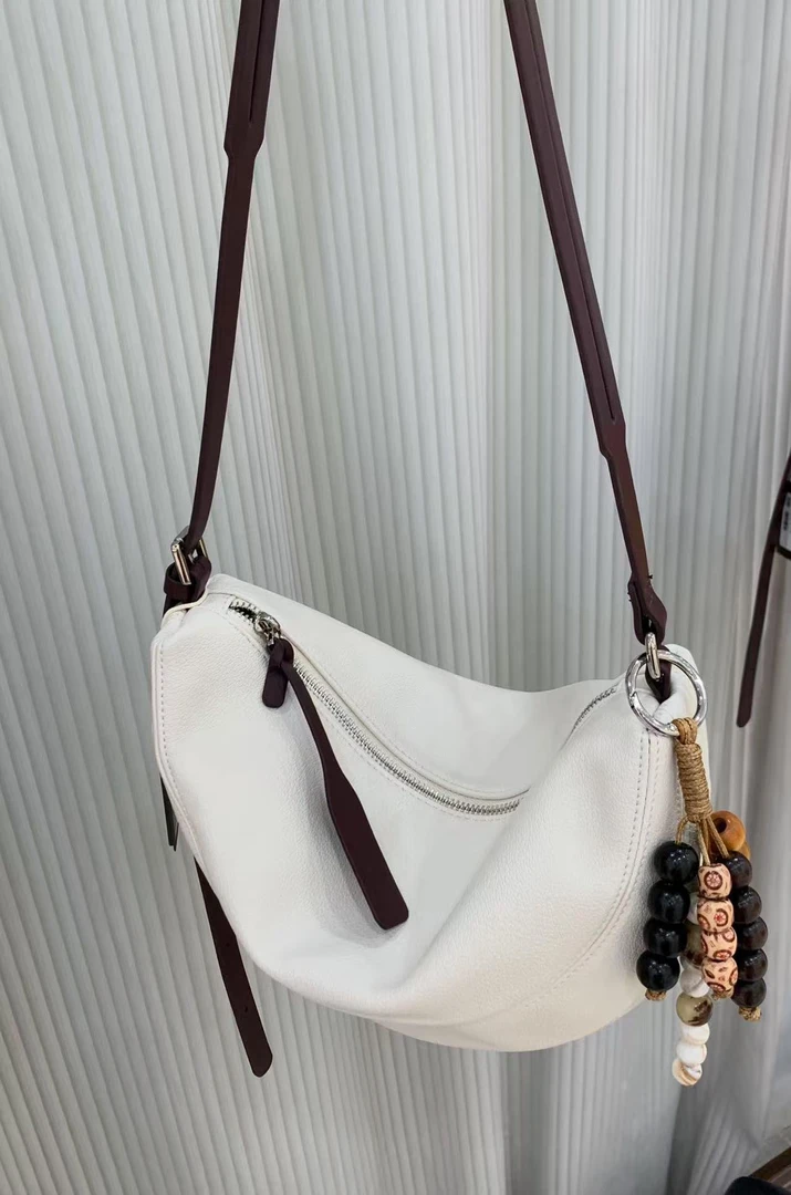 【T·T奶油芝士】早秋新款手提包时尚百搭单肩斜挎饺子包女包【6087】