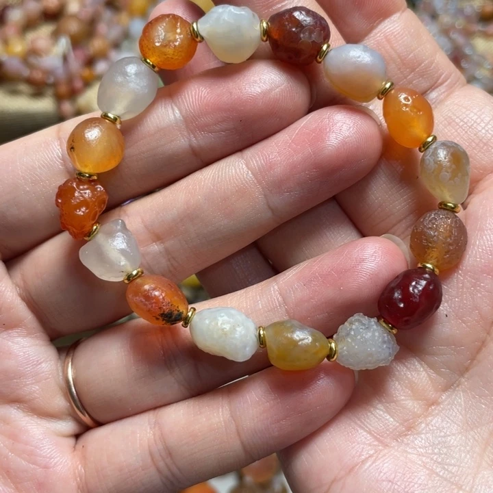 玛瑙/玉髓合金手链