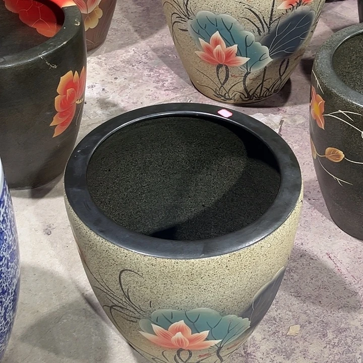 兢***坪景德镇陶瓷鱼缸艺术