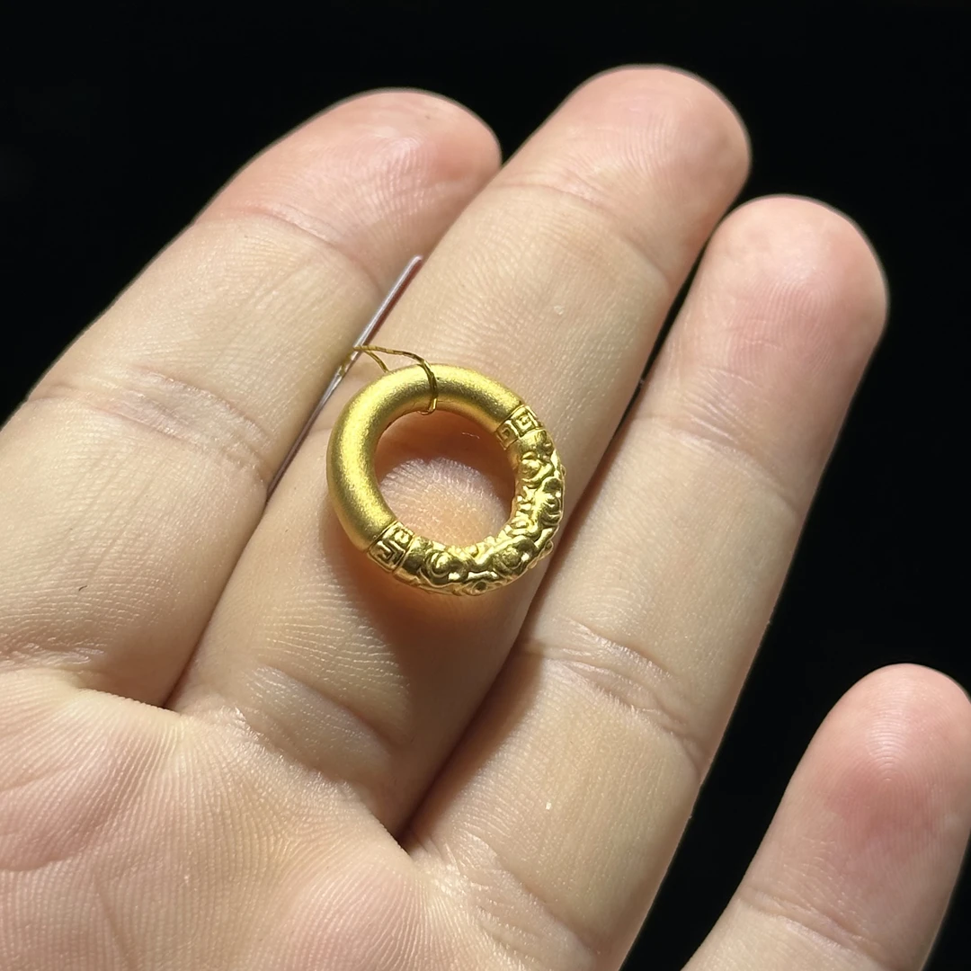 足金999 卡18 乾坤圈通孔 1.398