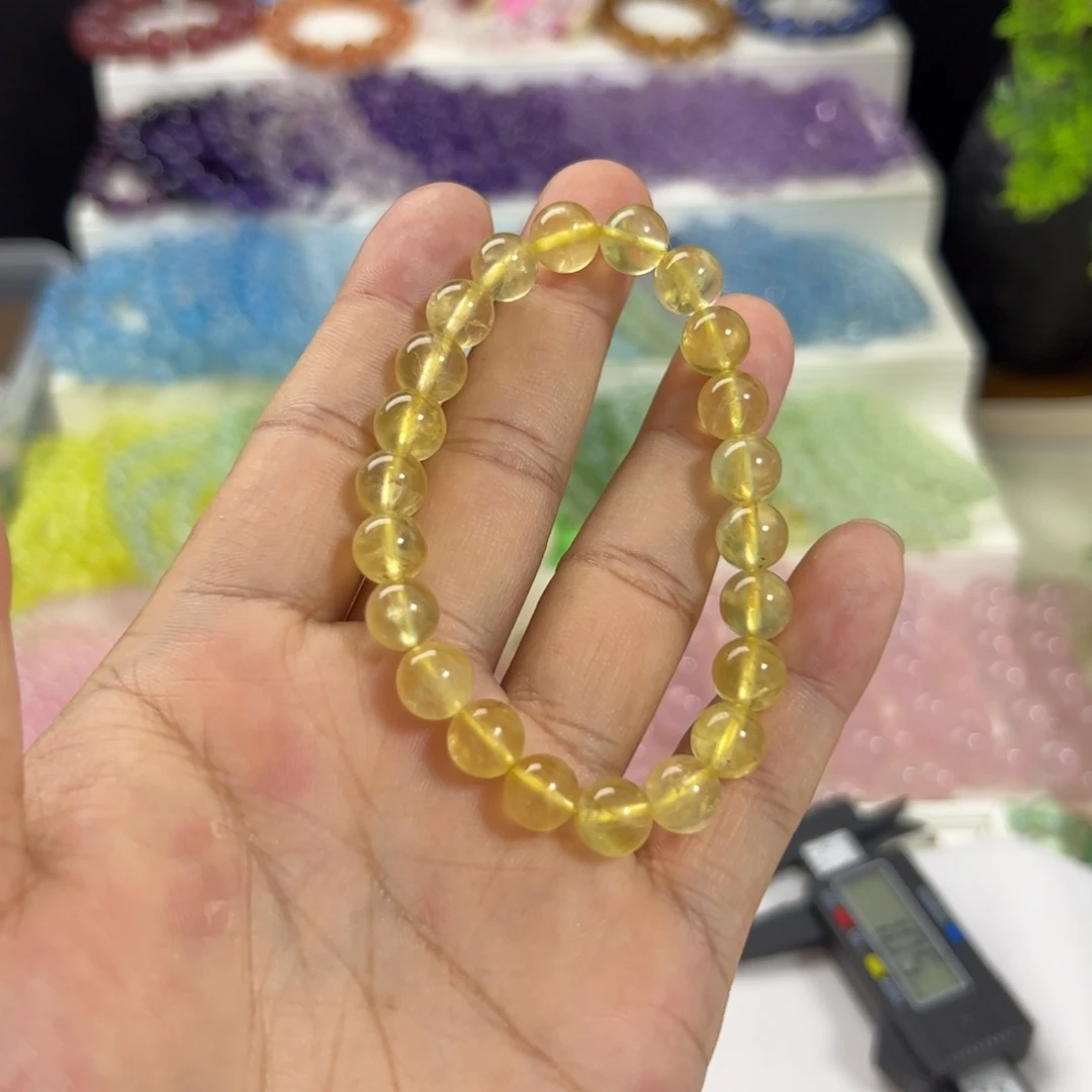 麻***丁手链未镶嵌萤石金葡萄8咪拍十次合一单 不带证书