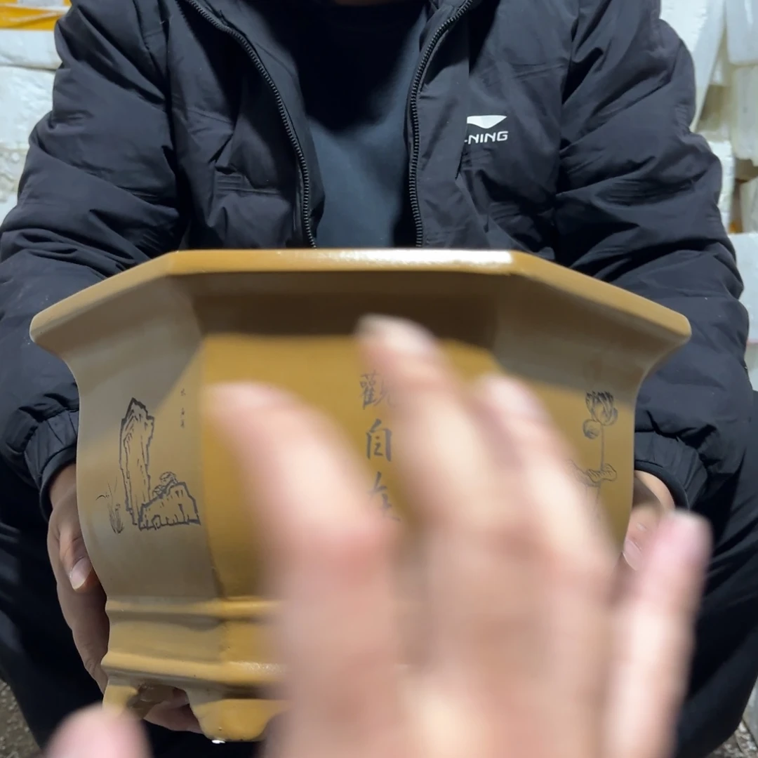 花盆紫砂口径27 25高度16厘米