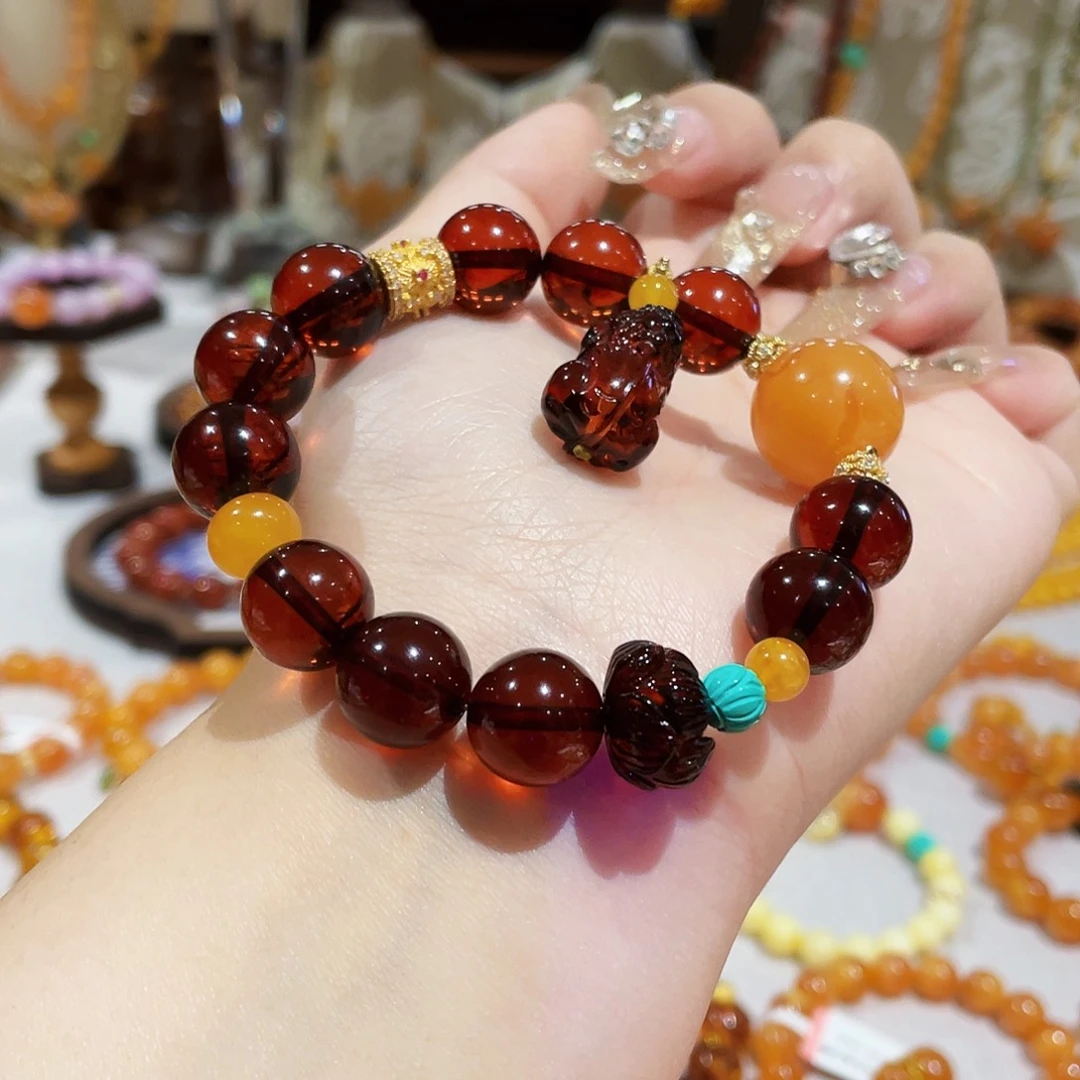 蜜蜡未镶嵌手链手串