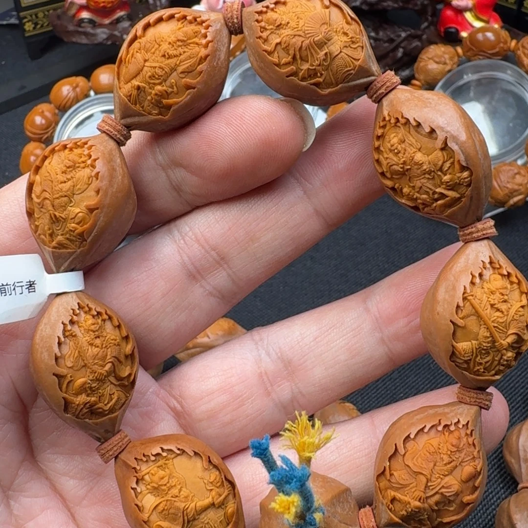 芒***层手串/手链橄榄核钟馗