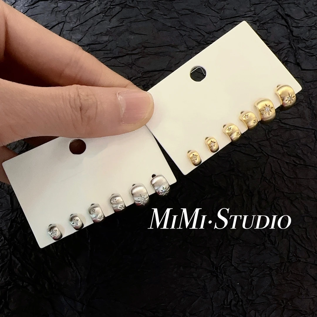 铜合金耳饰 潮流百搭自留款一卡三对耳骨钉