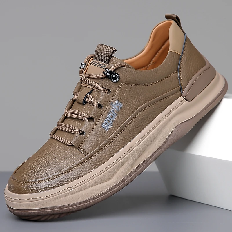 男鞋新款皮鞋男时尚商务英伦风大头工装鞋男士舒适百搭休闲潮鞋男