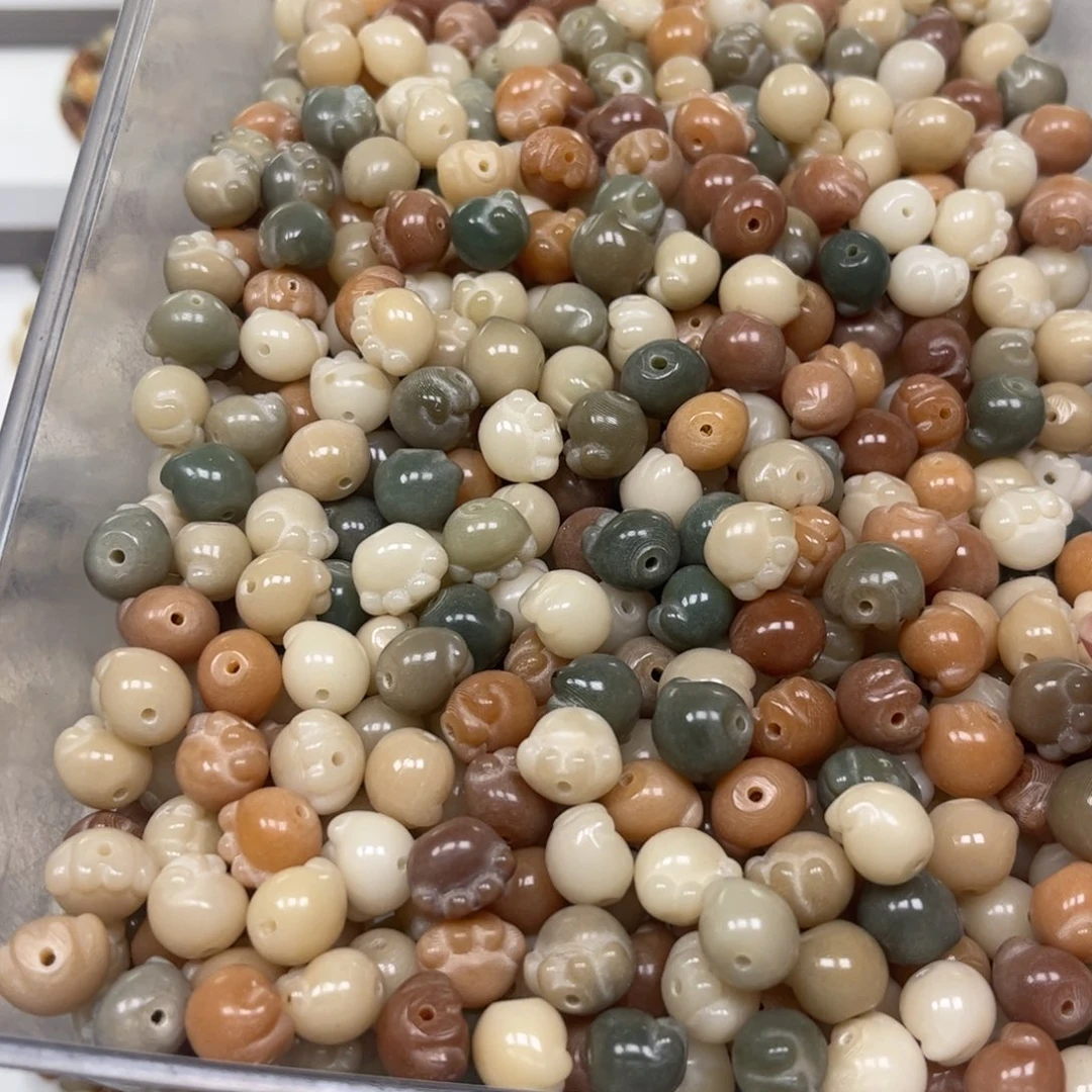 吊坠白玉菩提猫爪116颗