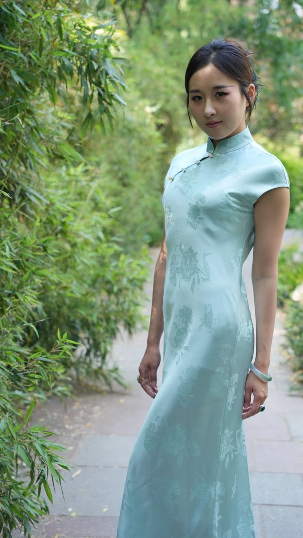 【SymonQueen】醋酸旗袍气质夏季中长款新中式洋气新款衣服女女款