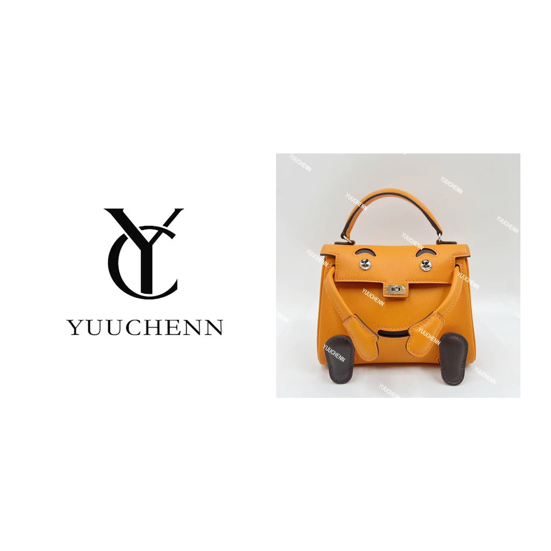 YUUCHENN【手工定制】16cm原创设计高定真皮包 HH3871