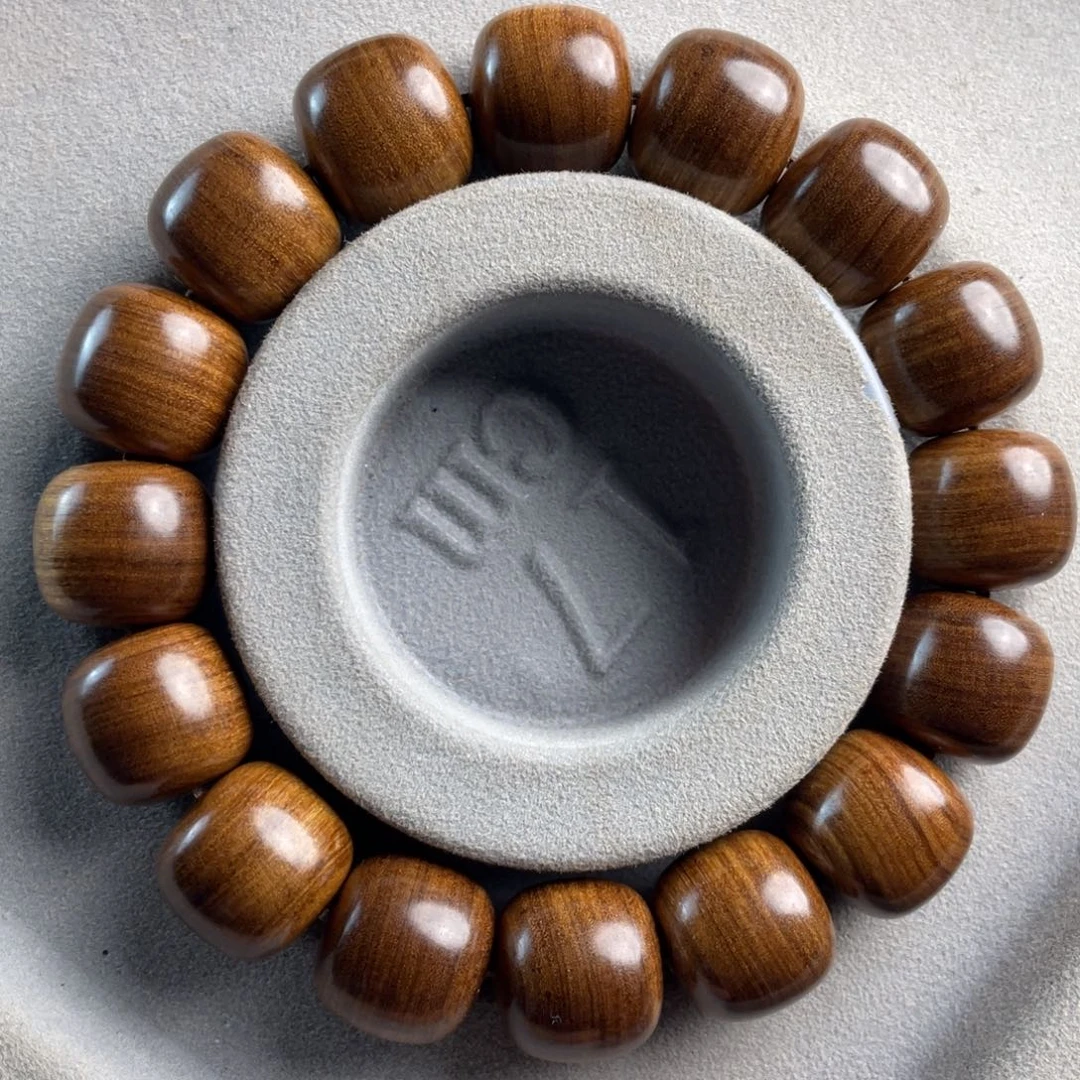 木老山檀香13/14黑肉手串