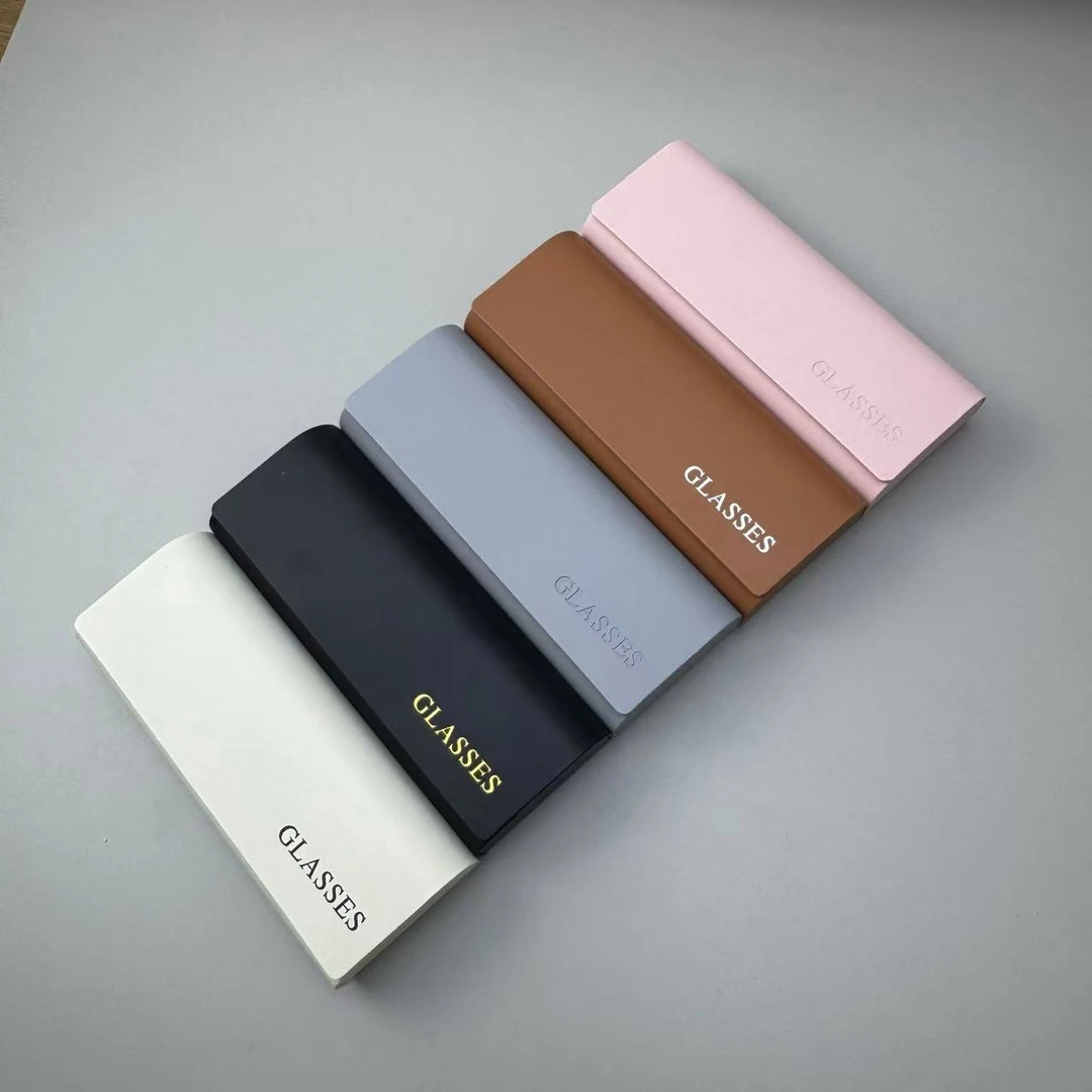 简约ins风日系便携抗压男女高颜值近视太阳镜手工眼镜收纳盒