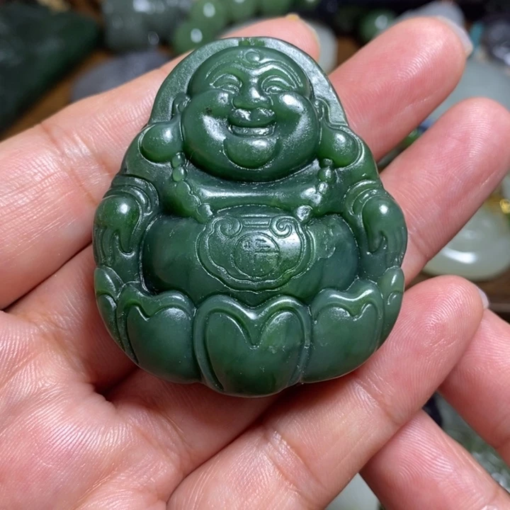 和田玉未镶嵌车挂