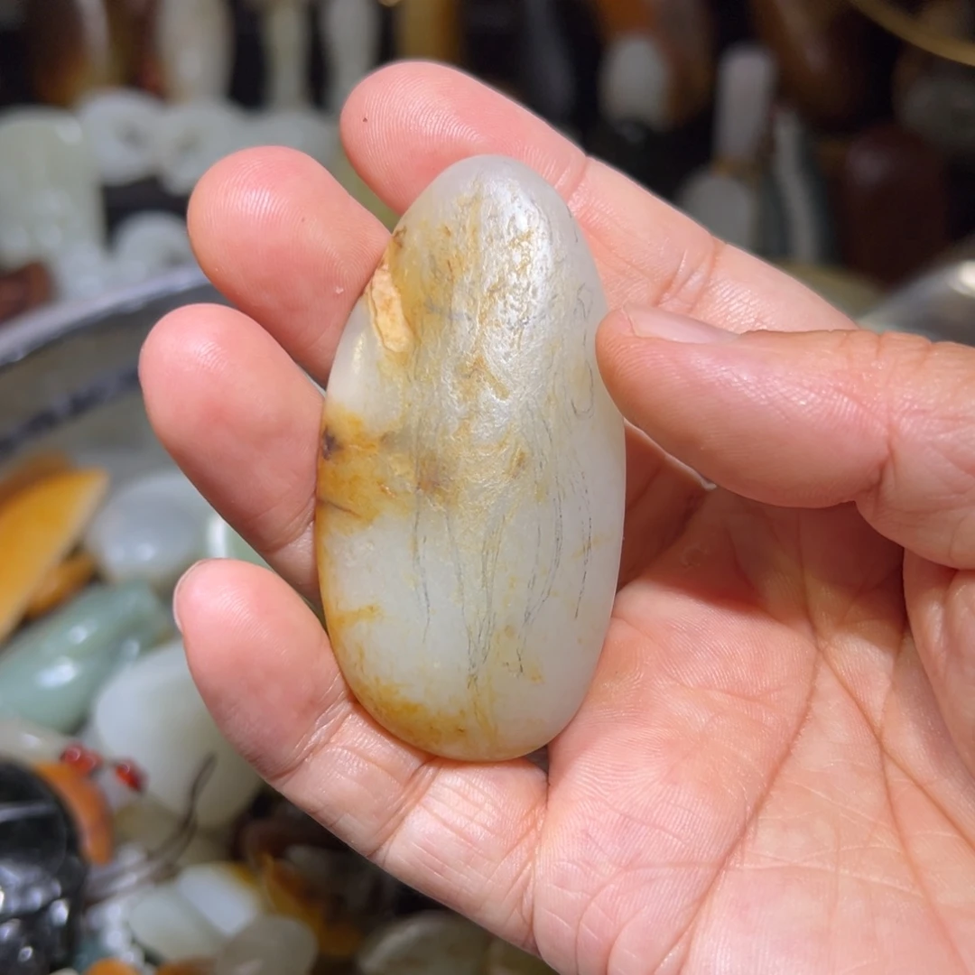 和田玉未镶嵌吊坠(不含链)