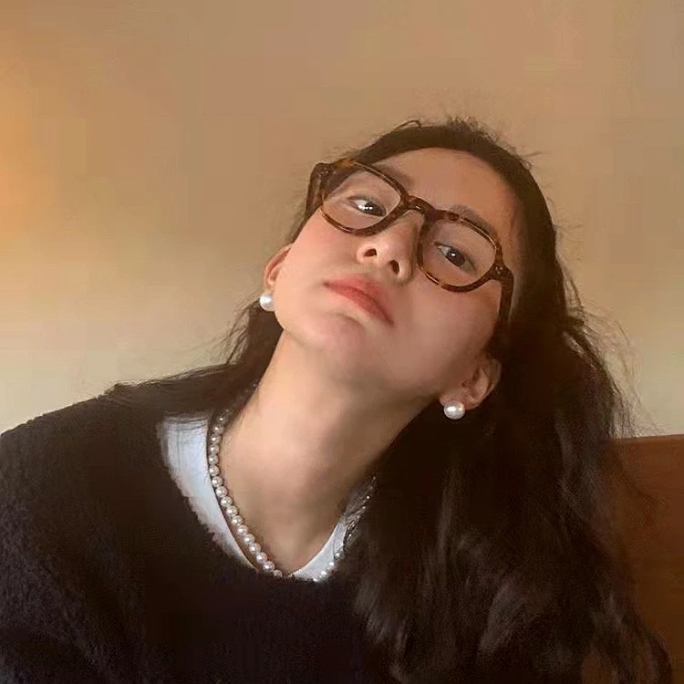 非金属仿珍珠耳饰 韩代潮流个性复古ins黑色日系珍珠耳钉百搭