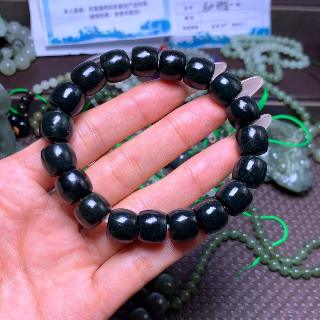 未镶嵌手串和田玉卡12