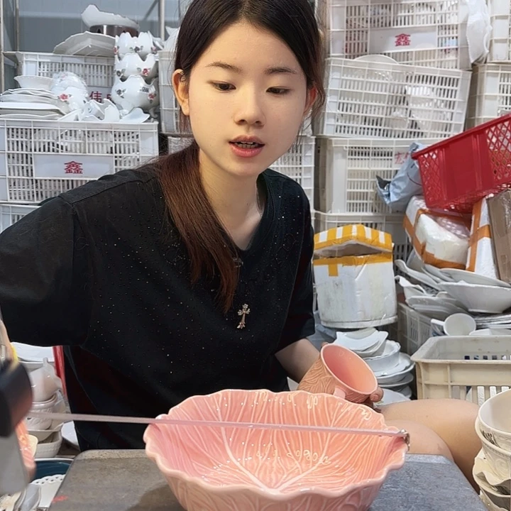 碟微瑕产品…………粉色浅一个