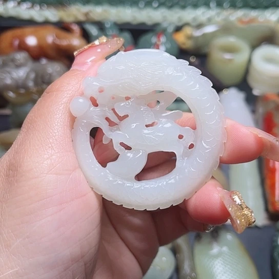 【闪购商品】和田玉吊坠(不含链)未镶嵌花*