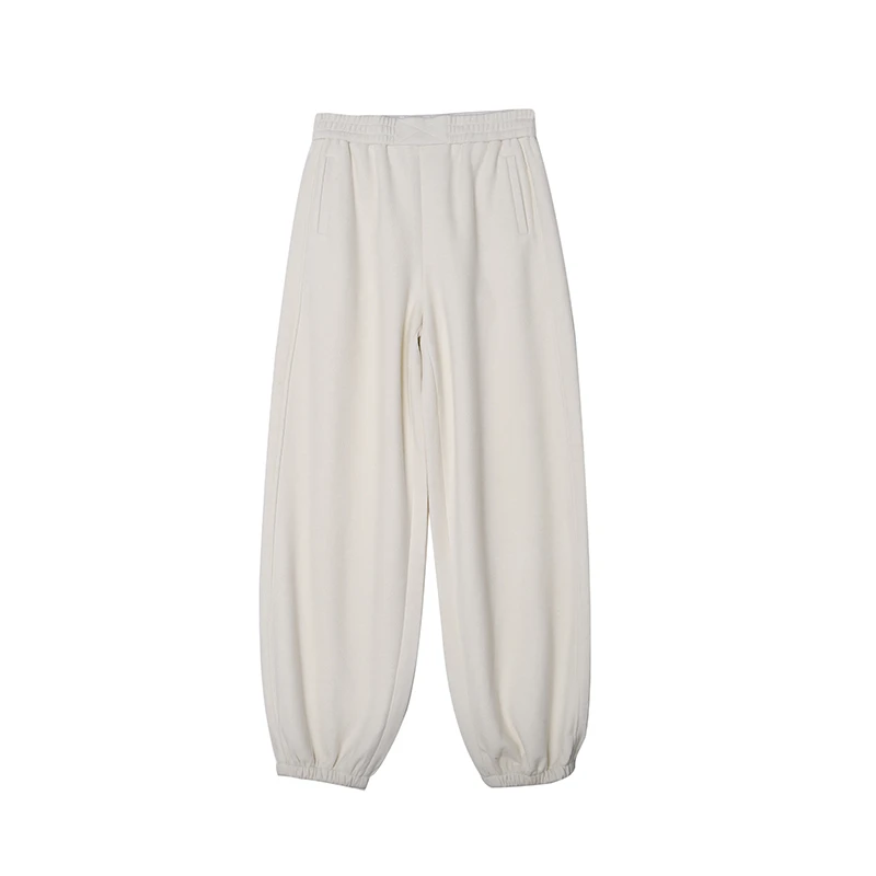 云感软糯风松紧高腰宽松束口裤卫裤休闲裤秋冬17121