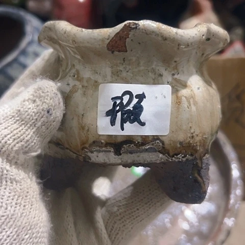 红陶粗陶花盆手工