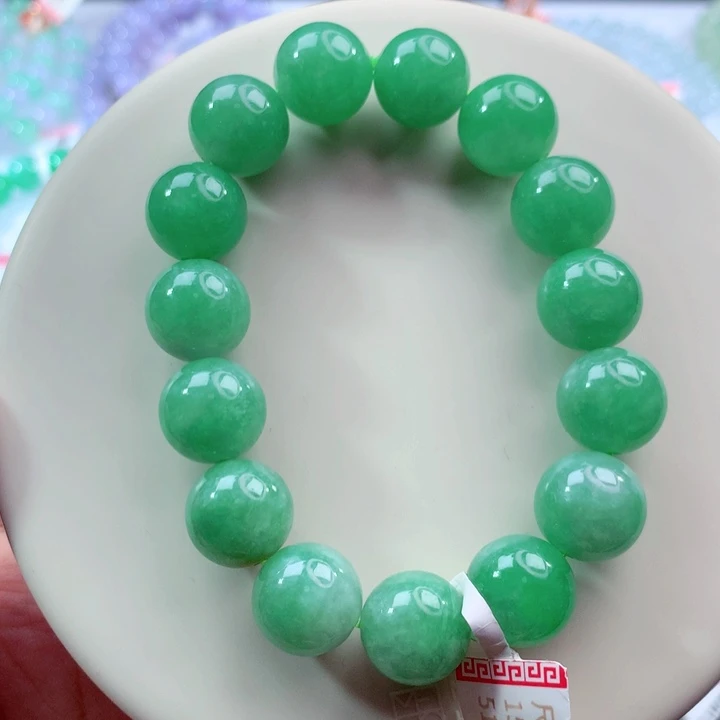 翡翠未镶嵌手链卡13