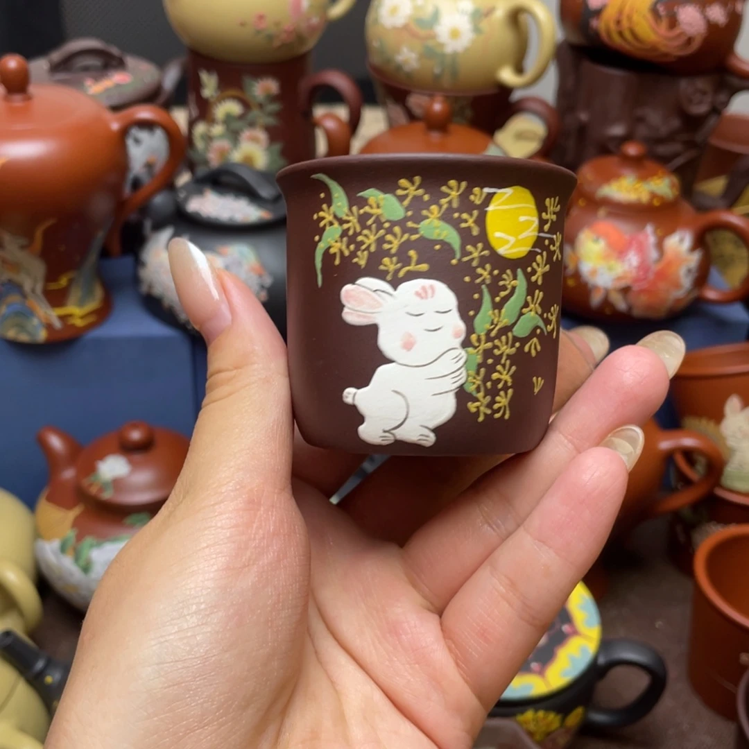 紫砂茶杯紫砂主人杯100cc