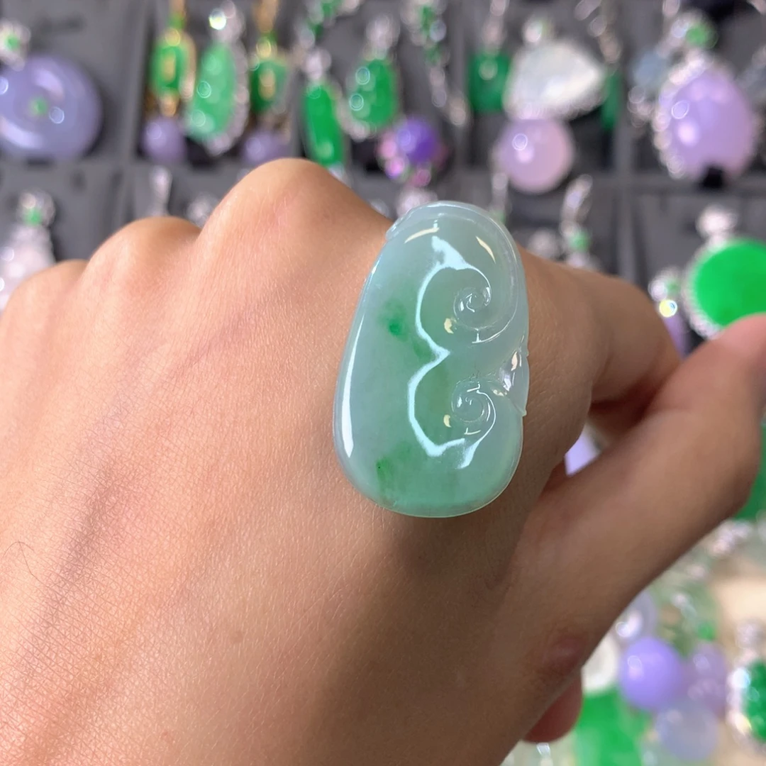 翡翠未镶嵌吊坠(不含链)
